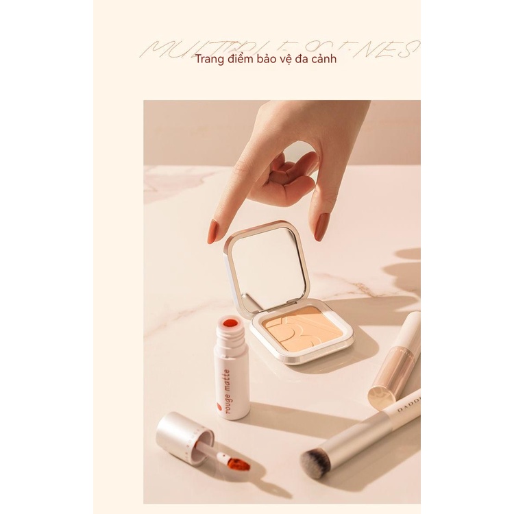 BABREA Trang điểm lâu dài che không thấm nước mồ hôi mật ong bột trang điểm lại bánh