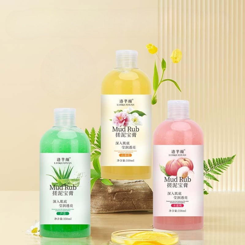Gel Tẩy Tế Bào Chết Hoa Quả Mud Rub 350ml Làm Sáng Mịn Da, Hương Thơm Tự Nhiên Lưu Hương Lâu