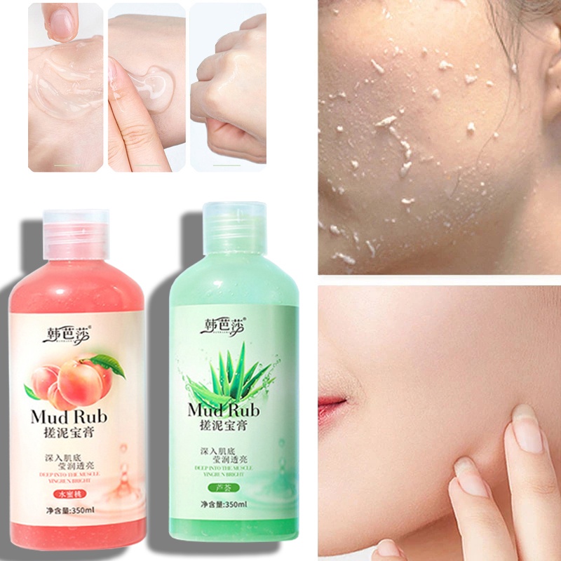 Gel Tẩy Tế Bào Chết Hoa Quả Mud Rub 350ml Làm Sáng Mịn Da, Hương Thơm Tự Nhiên Lưu Hương Lâu