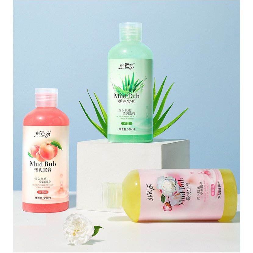 Gel Tẩy Tế Bào Chết Hoa Quả Mud Rub 350ml Làm Sáng Mịn Da, Hương Thơm Tự Nhiên Lưu Hương Lâu