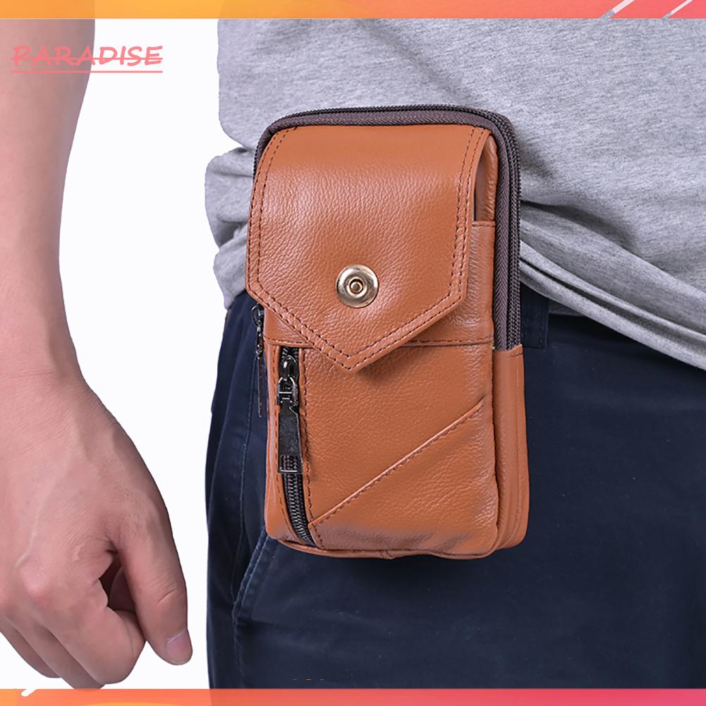 Túi Da Đeo Hông Đựng Điện Thoại Phong Cách retro Cho Nam 1.vn