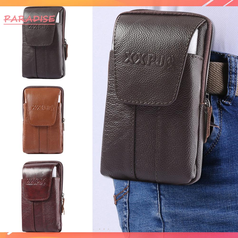 Túi Da Bò Đeo Hông Màu Trơn Đựng Điện Thoại thiên Đường 1.vn