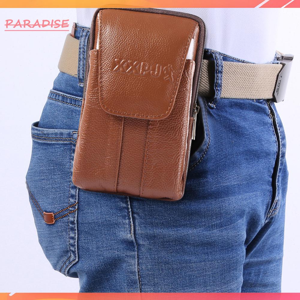 Túi Da Bò Đeo Hông Màu Trơn Đựng Điện Thoại thiên Đường 1.vn