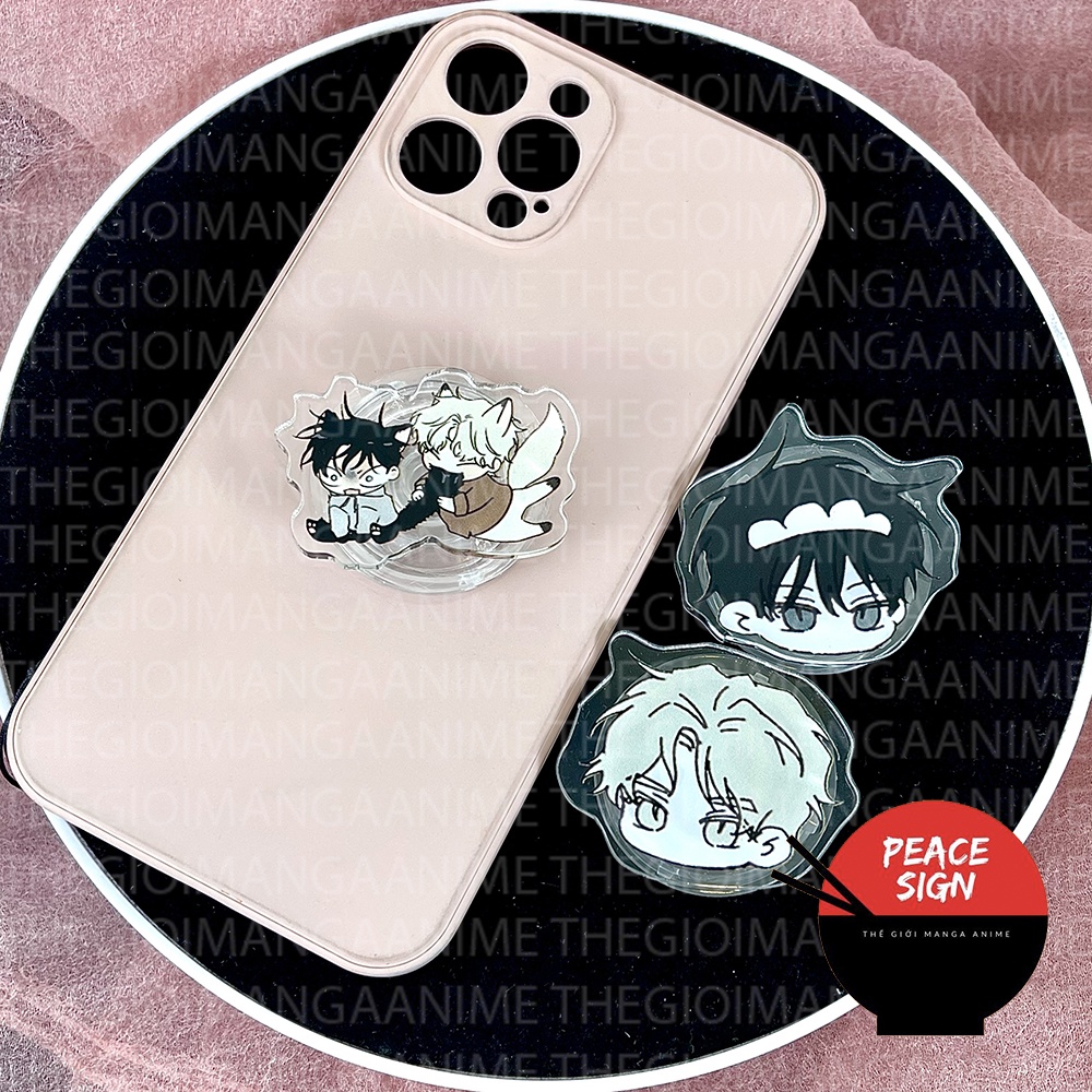 Giá đỡ Dây treo điện thoại manhua LOW TIDE IN THE TWILIGHT Đêm Bên Làn Nước BL chibi griptok mica acrylic popsocket