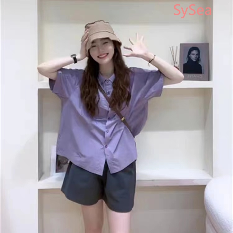 Áo Sơ Mi Ngắn Tay Dáng Rộng Thời Trang Mùa Hè Dành Cho Nữ