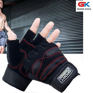 Găng tay sport beastfashion - găng tay tập gym - đen