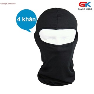 Bộ 4 khăn trùm đi phượt màu đen
