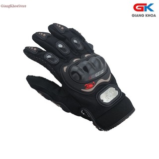 Bao tay, Găng tay xe máy moto đi phượt Full Ngón - Đen