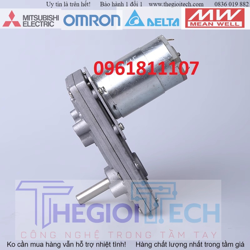 [Made in Japan] Motor giảm tốc 24V ds400 cốt 8mm [nhông kim loại], motor giảm tốc 12V, động cơ giảm tốc 12V làm lò nướng - 12v 20 vòng