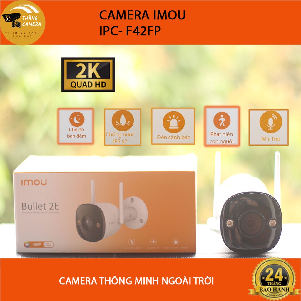 Camera Wifi IMOU Ngoài Trời, Camera F Seri, F22P, F22FP, F22FEP F42P 2M-1080P Full HD Chính Hãng  BH 24TH