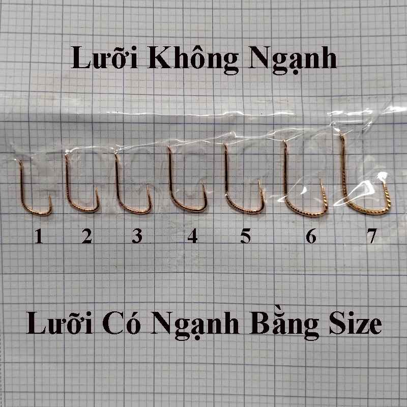 ComBo 25 Lưỡi Câu Nanh Sói Vẩy Rồng Săn Hàng Có Ngạnh Và Không Có Ngạnh