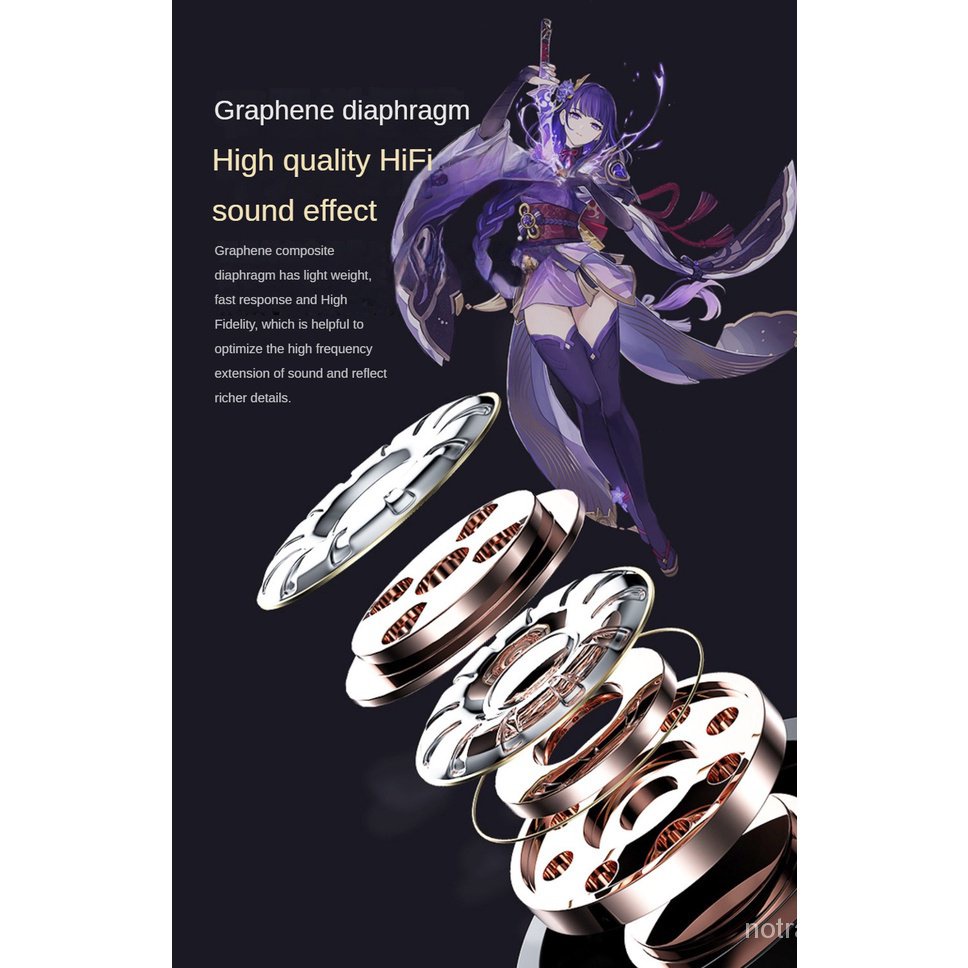 ★Genshin Impact★Hutao & kazuha & raiden shogun & zhongli & scaramouche Tai Nghe bluetooth Không Dây Hình Cầu