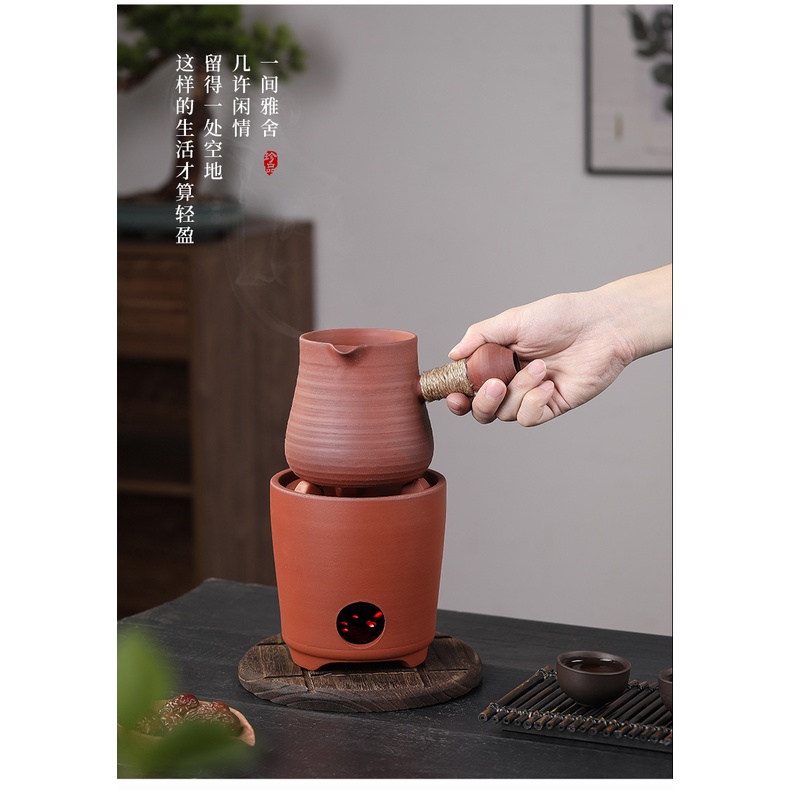 Ấm Trà Đất Sét Mỏng Lốp Xe Thủ Công Có Tay Cầm Bên Hông Bằng Gốm Sôi Trà / Ấm Trà Mỏng aberdeen