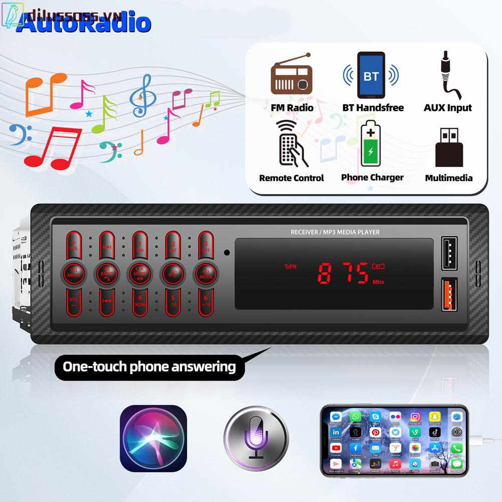 Máy Nghe Nhạc mp3 bluetooth Màn Hình lcd 12v dilussoss.vn Dùng Trong Xe Hơi