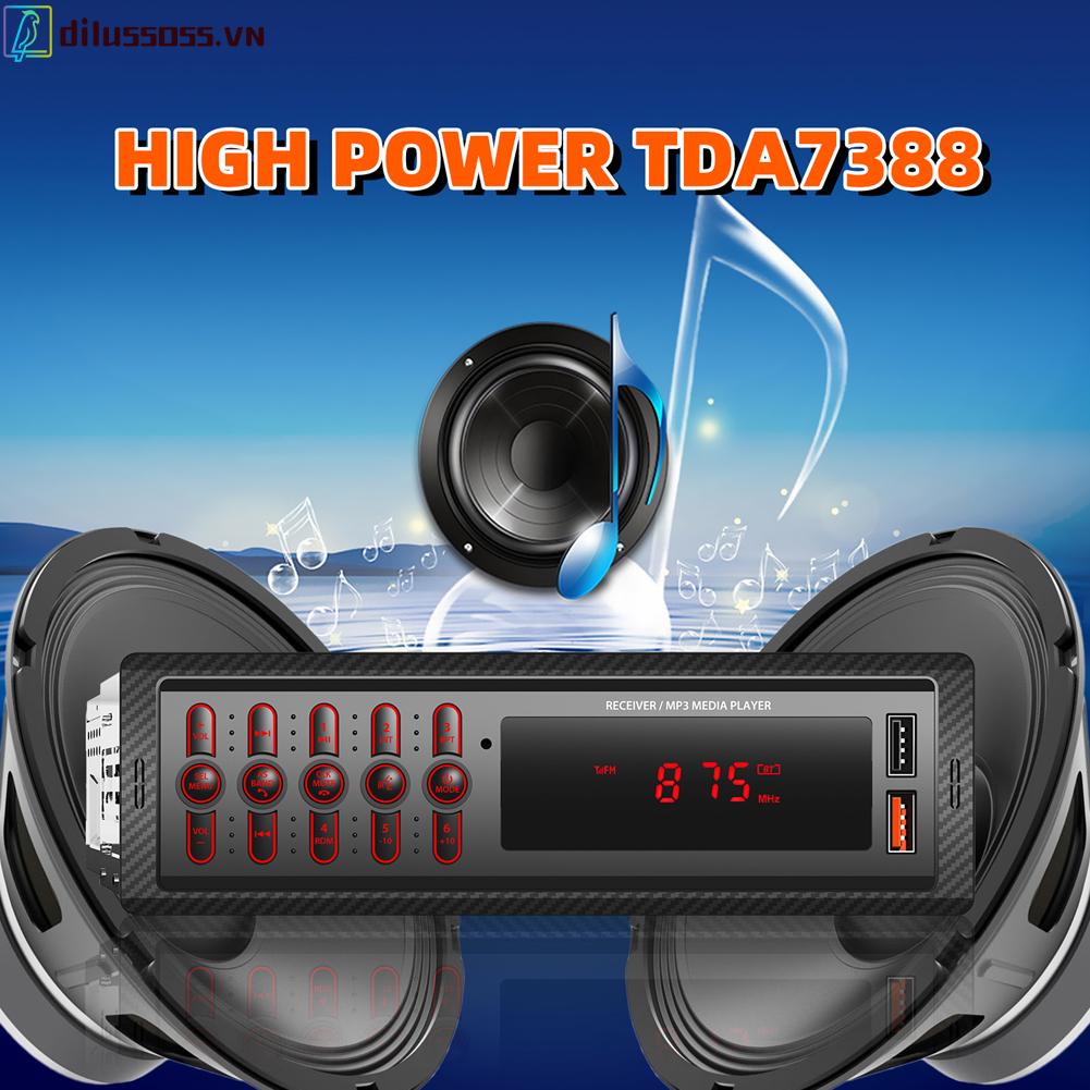 Máy Nghe Nhạc mp3 bluetooth Màn Hình lcd 12v dilussoss.vn Dùng Trong Xe Hơi