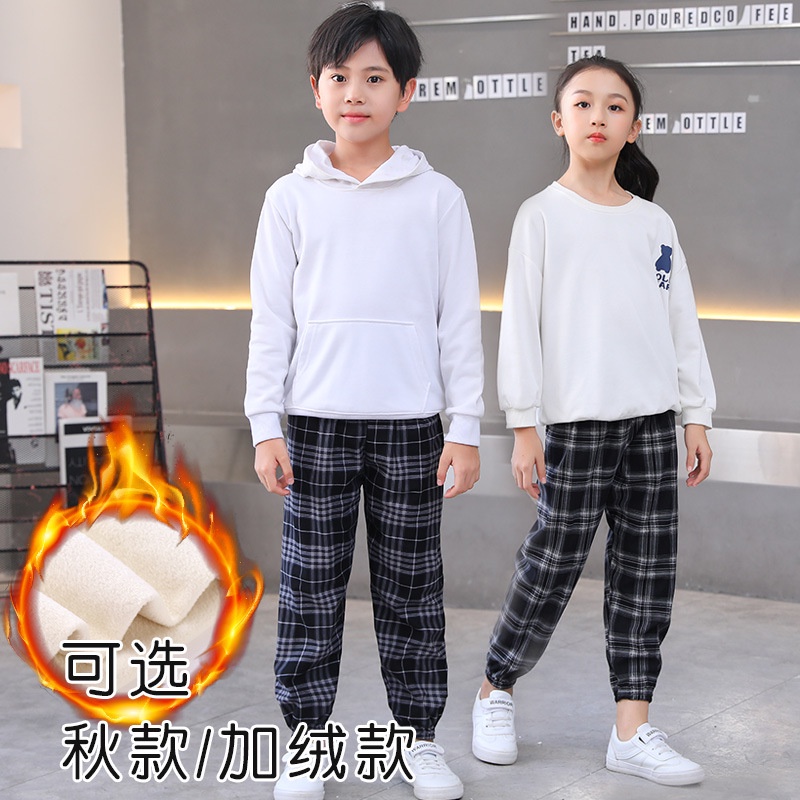 Quần Legging Lông Cừu Dày Dặn Dáng Rộng 85-155cm Thời Trang Thu Đông Cho Bé