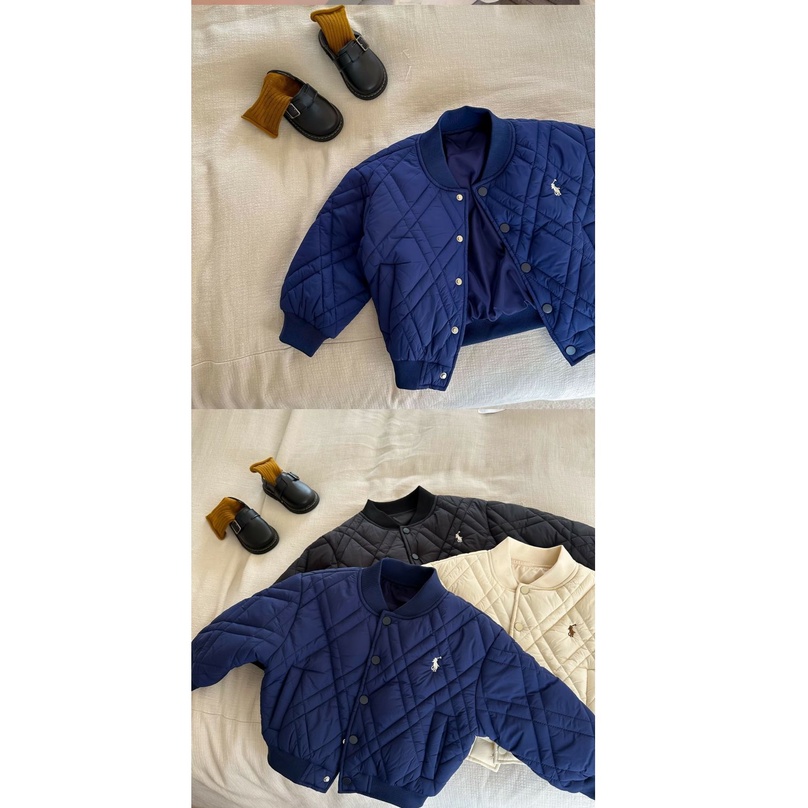 Áo Khoác Bóng Chày Bằng cotton Dày Dặn Thêu Họa Tiết Thời Trang Thu Đông Hàn Quốc Cho Bé