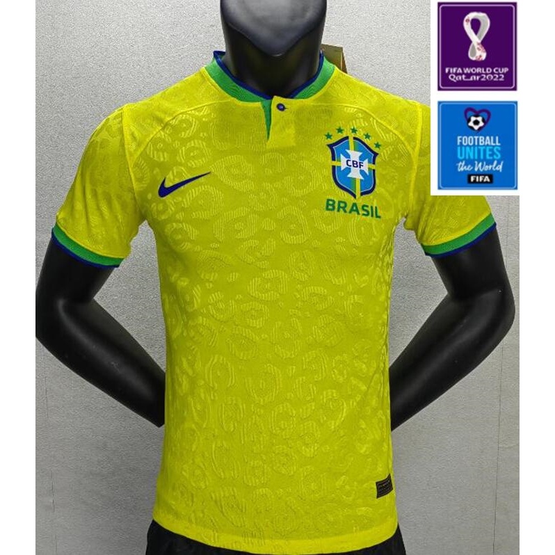 Áo Đồng Phục Bóng Đá Đội Tuyển brazil 23 / 24 Bằng Đồng Thau Phiên Bản 2022