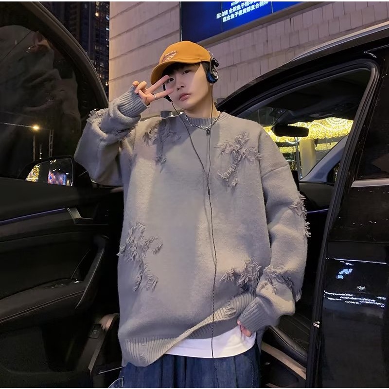 Áo sweater Mùa Đông 2023 Dày Dặn Ấm Áp Dễ Phối Đồ Theo Phong Cách retro Nhật Bản Dành Cho Nam Và Nữ