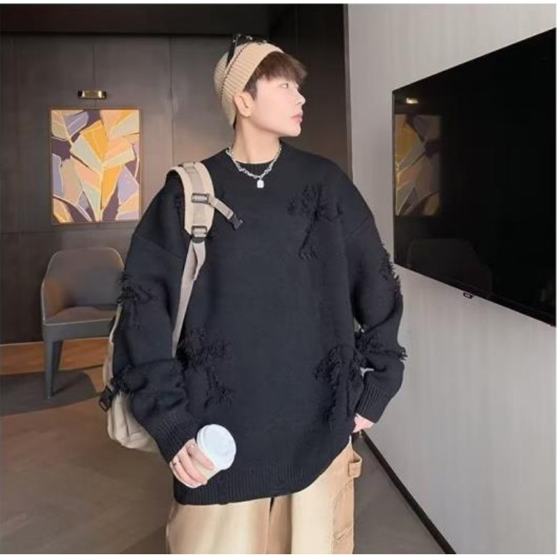 Áo sweater Mùa Đông 2023 Dày Dặn Ấm Áp Dễ Phối Đồ Theo Phong Cách retro Nhật Bản Dành Cho Nam Và Nữ