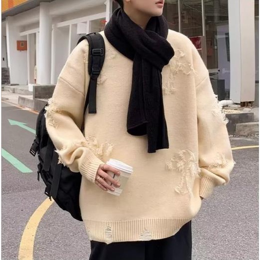 Áo sweater Mùa Đông 2023 Dày Dặn Ấm Áp Dễ Phối Đồ Theo Phong Cách retro Nhật Bản Dành Cho Nam Và Nữ
