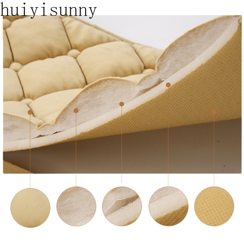 Huiyisunny 1 Đệm Lót Ghế Ngồi Xe Hơi Mềm Mại Thoải Mái Thoáng Khí Chống Trượt