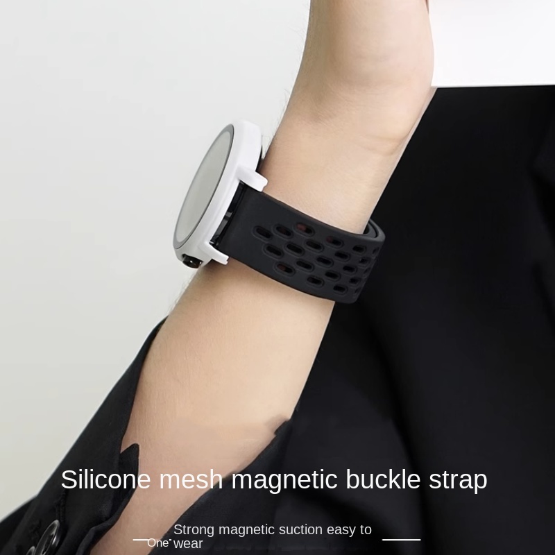 Phù Hợp Dây Đeo Silicon Nam Châm Thoáng Khí Dành Cho Đồng Hồ Thông Minh samsung galaxy watch 6 5 4 40mm 44mm 6 classic