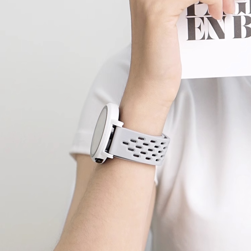 Phù Hợp Dây Đeo Silicon Nam Châm Thoáng Khí Dành Cho Đồng Hồ Thông Minh samsung galaxy watch 6 5 4 40mm 44mm 6 classic