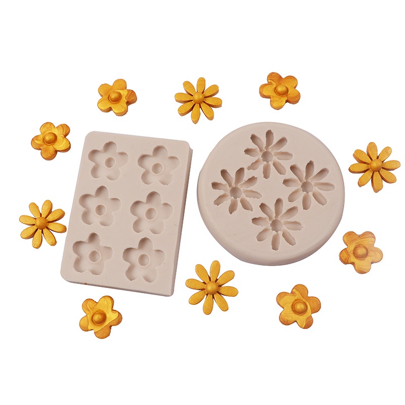 Khuôn silicone Làm Bánh & Socola Hình Hoa Cúc