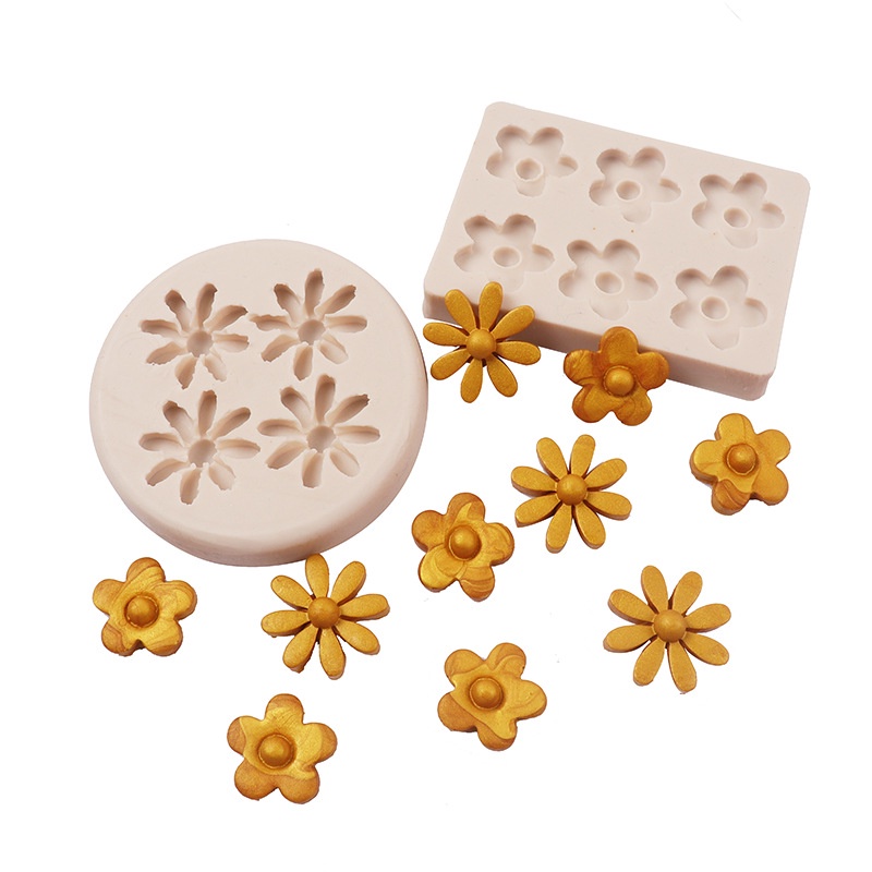 Khuôn silicone Làm Bánh & Socola Hình Hoa Cúc