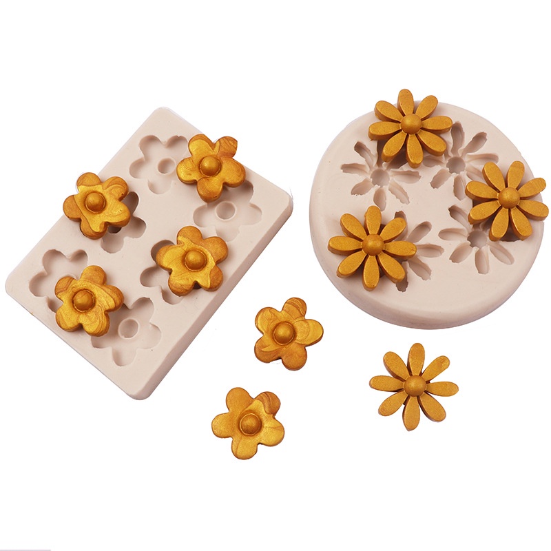 Khuôn silicone Làm Bánh & Socola Hình Hoa Cúc