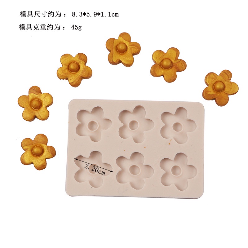 Khuôn silicone Làm Bánh & Socola Hình Hoa Cúc