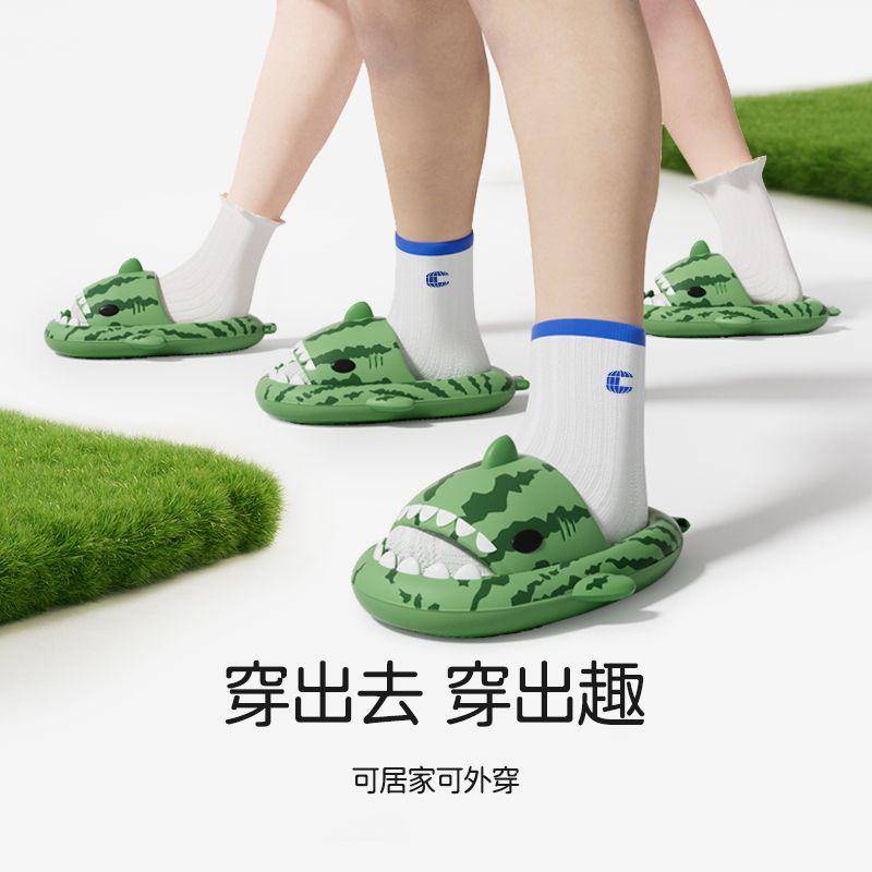 Dép Sandal Chống Trượt In Hình Cá Mập / Dưa Hấu Hoạt Hình Thời Trang Mùa Hè 2023 Dành Cho Trẻ Em