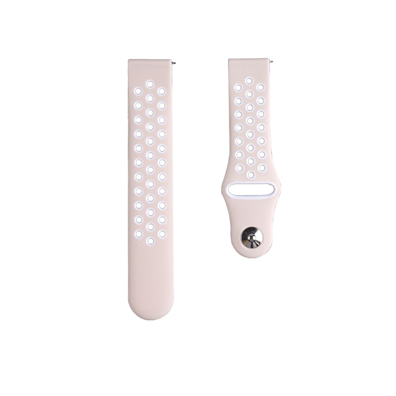 Phù Hợp Dây Đeo Silicon Hai Màu Thoáng Khí Chống Nước Cho Đồng Hồ Thông Minh samsung galaxy watch 6 5 4 40mm 44mm 6