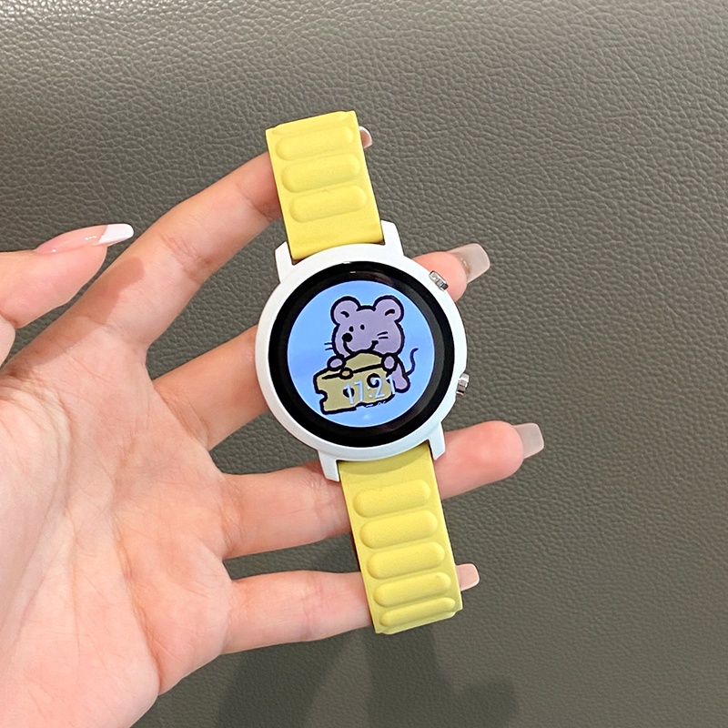 Phù Hợp Dây Đeo Silicon Từ Tính Cho Đồng Hồ Thông Minh samsung galaxy watch 6 5 4 40mm 44mm 6