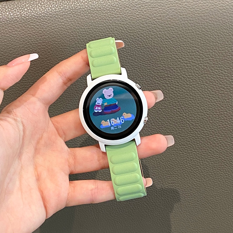 Phù Hợp Dây Đeo Silicon Từ Tính Cho Đồng Hồ Thông Minh samsung galaxy watch 6 5 4 40mm 44mm 6