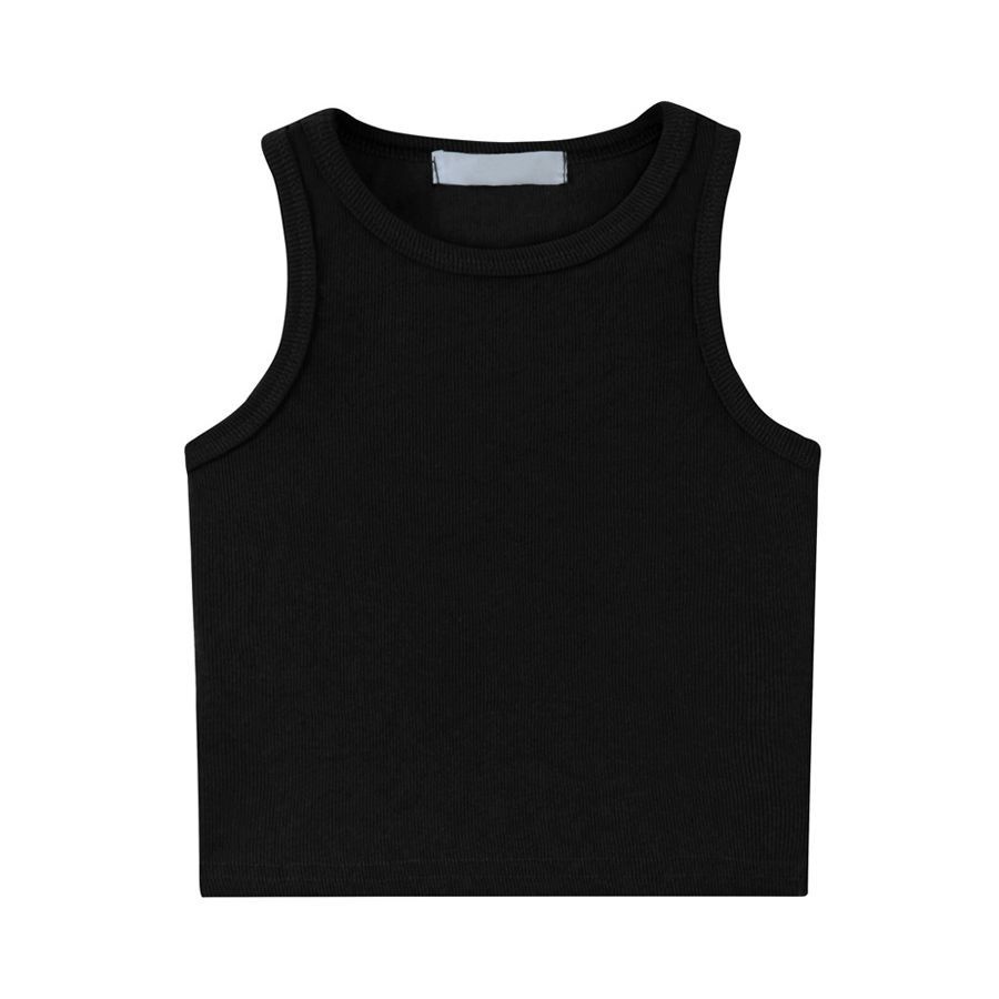 Áo 3 lỗ dáng croptop 3 màu đen trắng kem