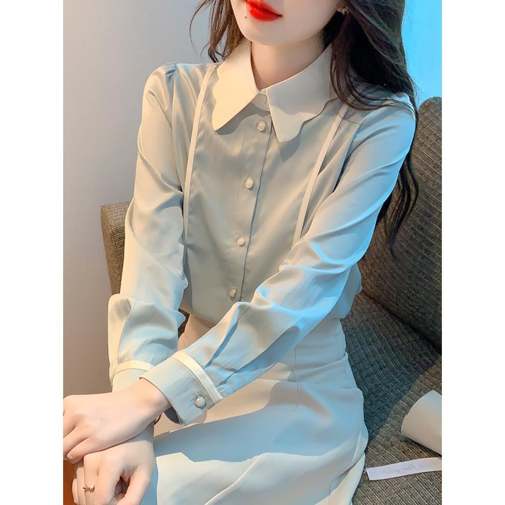 Áo Sơ Mi chiffon Tay Dài Thời Trang Mùa Thu 2023 Dành Cho Nữ