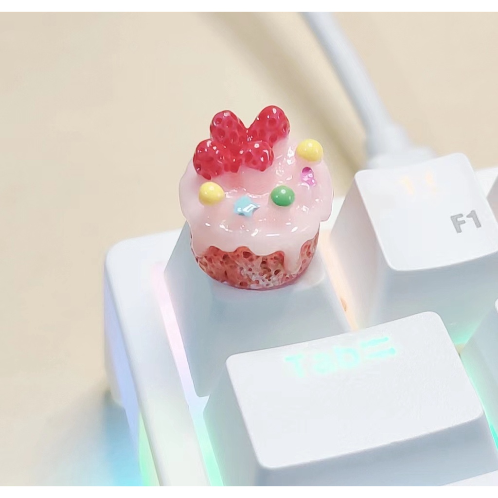 Bàn Phím Cơ handmade Màu Hồng Dễ Thương