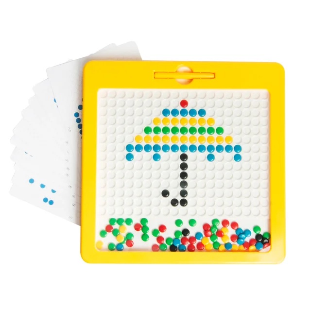 Bảng vẽ nam châm từ tính kèm bút và hạt đậu cho bé rèn tư duy logic