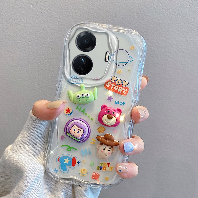 Ốp lưng Vivo T1 5G Ốp Điện Thoại tpu Mềm Trong Suốt Hình Gấu Cho vivo t1 TY