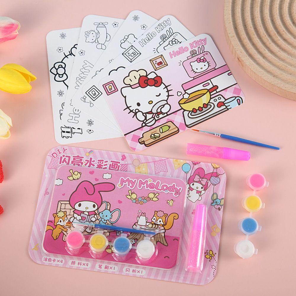 Daniels Sách Tô Màu Nước Bằng Giấy Thủ Công diy Dành Cho Trẻ Em