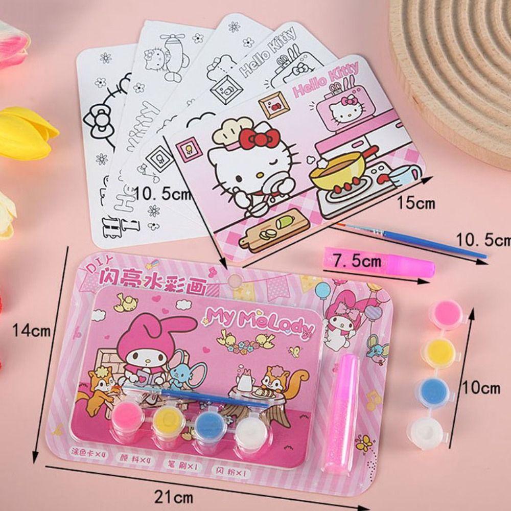 Daniels Sách Tô Màu Nước Bằng Giấy Thủ Công diy Dành Cho Trẻ Em