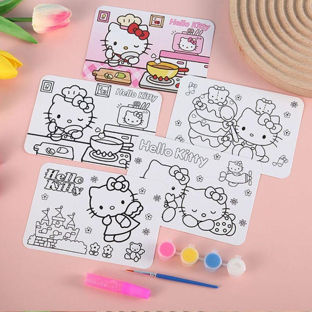 Daniels Sách Tô Màu Nước Bằng Giấy Thủ Công diy Dành Cho Trẻ Em