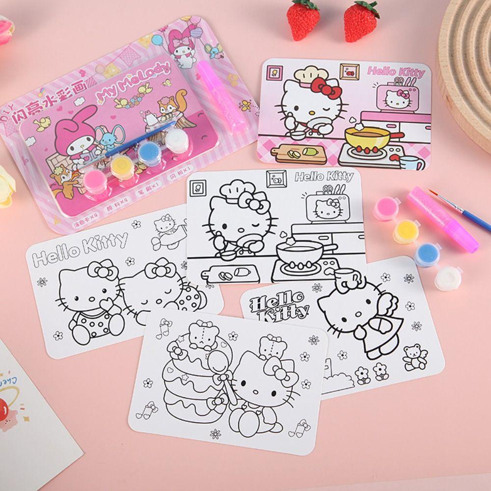 Daniels Sách Tô Màu Nước Bằng Giấy Thủ Công diy Dành Cho Trẻ Em