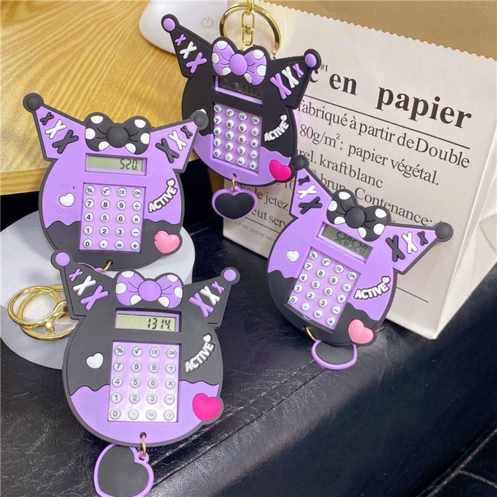 Daron1 Máy Tính mini 8 Chữ Số Kèm Móc Khóa Và Máy Tính Tiện Dụng Cho Văn Phòng / Trường Học