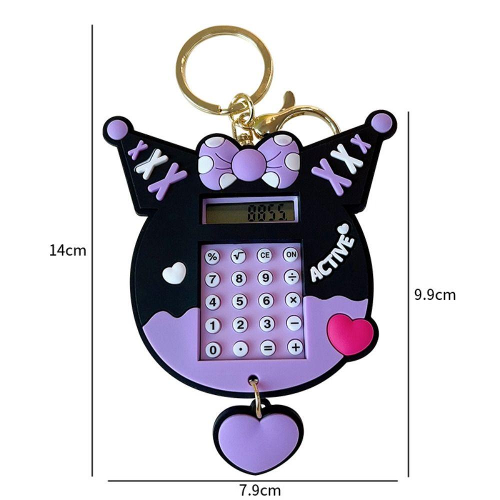 Daron1 Máy Tính mini 8 Chữ Số Kèm Móc Khóa Và Máy Tính Tiện Dụng Cho Văn Phòng / Trường Học