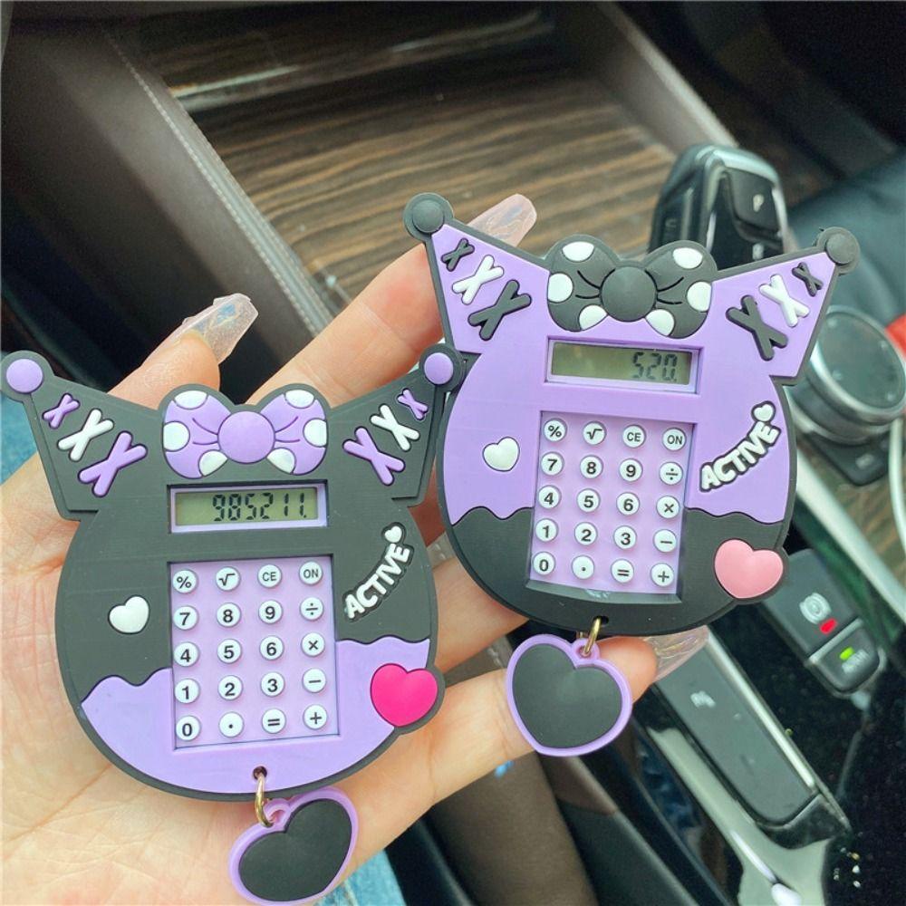 Daron1 Máy Tính mini 8 Chữ Số Kèm Móc Khóa Và Máy Tính Tiện Dụng Cho Văn Phòng / Trường Học