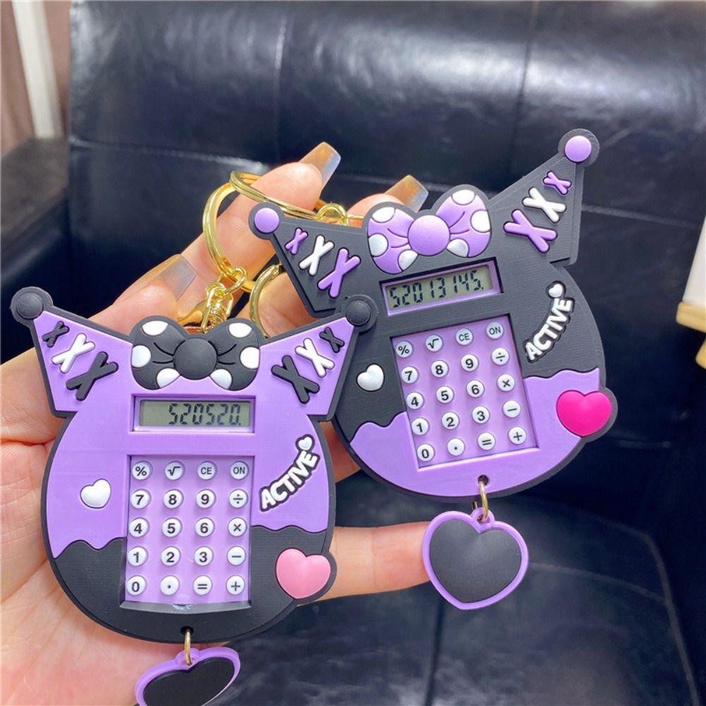 Daron1 Máy Tính mini 8 Chữ Số Kèm Móc Khóa Và Máy Tính Tiện Dụng Cho Văn Phòng / Trường Học