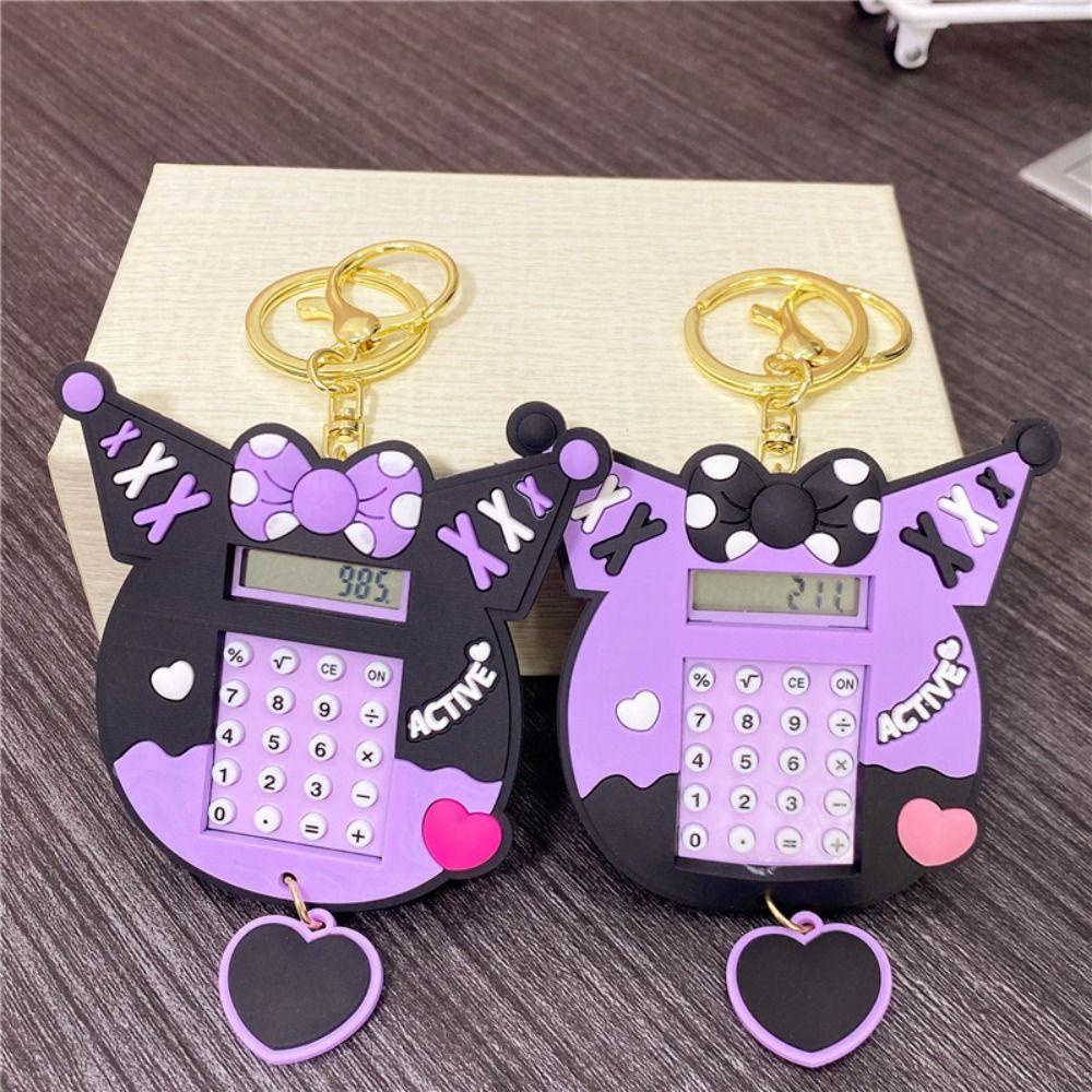 Daron1 Máy Tính mini 8 Chữ Số Kèm Móc Khóa Và Máy Tính Tiện Dụng Cho Văn Phòng / Trường Học